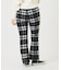 PLAID FLARE PANTS