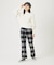 PLAID FLARE PANTS