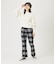 PLAID FLARE PANTS