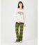 PLAID FLARE PANTS