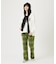 PLAID FLARE PANTS