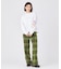 PLAID FLARE PANTS