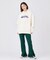 RUFFLE HEM FLARE PANTS