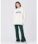 RUFFLE HEM FLARE PANTS