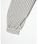 STRIPED RUFFLE COLLAR BLOUSE