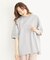 WIDE S/S TEE SLANTED STENCIL