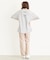 WIDE S/S TEE SLANTED STENCIL