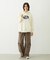 OVAL LOGO WIDE HOODIE SWEAT