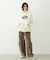 OVAL LOGO WIDE HOODIE SWEAT