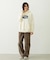 OVAL LOGO WIDE HOODIE SWEAT