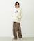OVAL LOGO WIDE HOODIE SWEAT