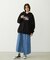 OVAL LOGO WIDE HOODIE SWEAT
