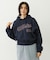 STITCHED LOGO SHORT HOODIE