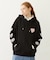 MELTY HEART WIDE HOODIE SWEAT