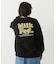 MILKFED. PLAID LOGO WIDE CREW SWEAT