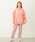MILKFED. PLAID LOGO WIDE CREW SWEAT