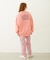 MILKFED. PLAID LOGO WIDE CREW SWEAT