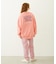 MILKFED. PLAID LOGO WIDE CREW SWEAT
