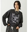 STITCHED HEART LOGO SHORT CREW SWEAT