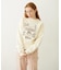STITCHED HEART LOGO SHORT CREW SWEAT
