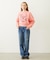 STITCHED HEART LOGO SHORT CREW SWEAT