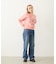STITCHED HEART LOGO SHORT CREW SWEAT