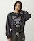 STITCHED HEART LOGO SHORT CREW SWEAT