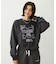 STITCHED HEART LOGO SHORT CREW SWEAT