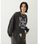STITCHED HEART LOGO SHORT CREW SWEAT