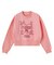 STITCHED HEART LOGO SHORT CREW SWEAT