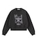 STITCHED HEART LOGO SHORT CREW SWEAT