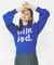 MILKFED LOGO KNIT TOP