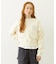 HEART RIBBON EMBLEM SHORT CREW SWEAT
