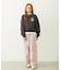 HEART RIBBON EMBLEM SHORT CREW SWEAT