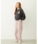 HEART RIBBON EMBLEM SHORT CREW SWEAT