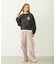HEART RIBBON EMBLEM SHORT CREW SWEAT