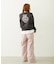 HEART RIBBON EMBLEM SHORT CREW SWEAT