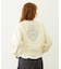 HEART RIBBON EMBLEM SHORT CREW SWEAT