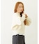 HEART RIBBON EMBLEM SHORT CREW SWEAT