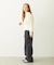 HEART RIBBON EMBLEM SHORT CREW SWEAT