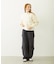 HEART RIBBON EMBLEM SHORT CREW SWEAT