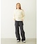 HEART RIBBON EMBLEM SHORT CREW SWEAT