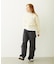 HEART RIBBON EMBLEM SHORT CREW SWEAT
