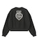 HEART RIBBON EMBLEM SHORT CREW SWEAT