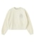 HEART RIBBON EMBLEM SHORT CREW SWEAT