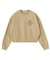 HEART RIBBON EMBLEM SHORT CREW SWEAT