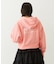 RHINESTONE LOGO SHORT ZIP UP HOODIE