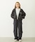RHINESTONE LOGO SHORT ZIP UP HOODIE