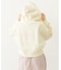 RHINESTONE LOGO SHORT ZIP UP HOODIE