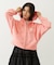 RHINESTONE LOGO SHORT ZIP UP HOODIE